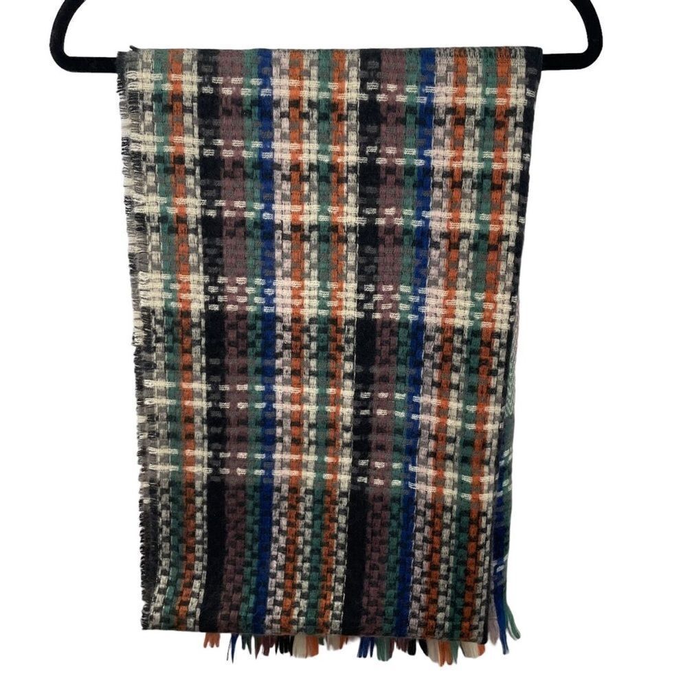 Nordstrom NWT Womens Plaid Scarf 86” X 27”